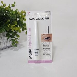L.A. COLORS Liquid Eyeliner Matte White C62107 ~ Fine Tip Brush ~ New
